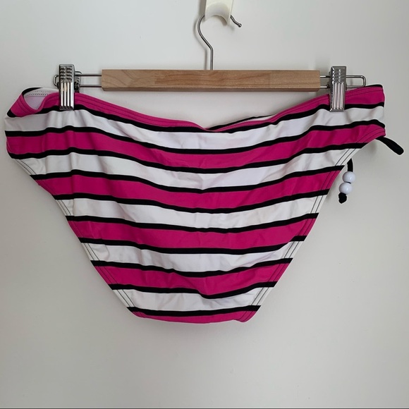NWOT Arizona Striped Side-tie Bikini Bottoms - Picture 2 of 3
